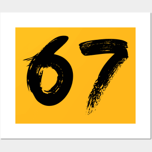 Number 67 Posters and Art